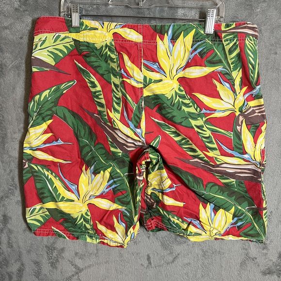 Polo Ralph Lauren Floral‎ Board Shorts Mens 36 Multicolor Cargo Y2K - Picture 4 of 6